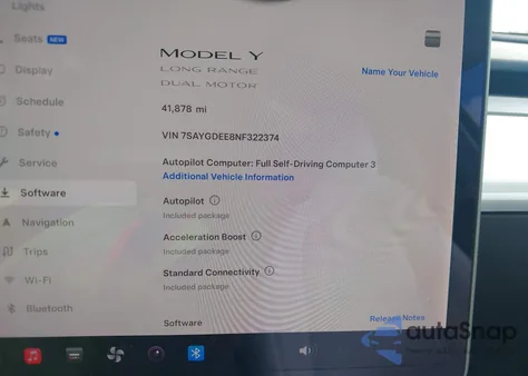 2022 Tesla Model Y Long Range Dual Motor All-Wheel Drive из США, поврежденный, VIN 7SAYGDEE8NF322374